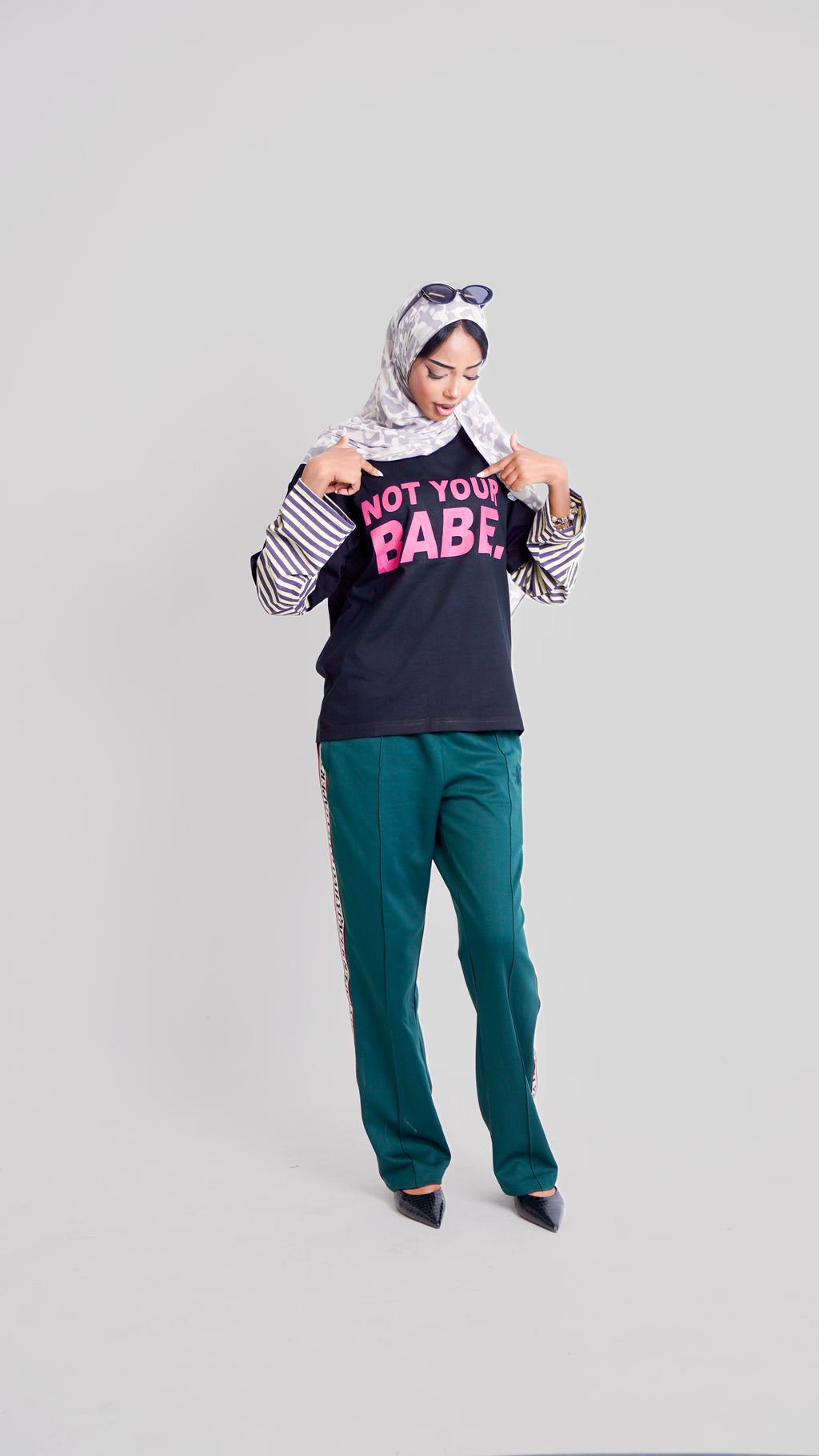 Not Your BABE tee in black (L)