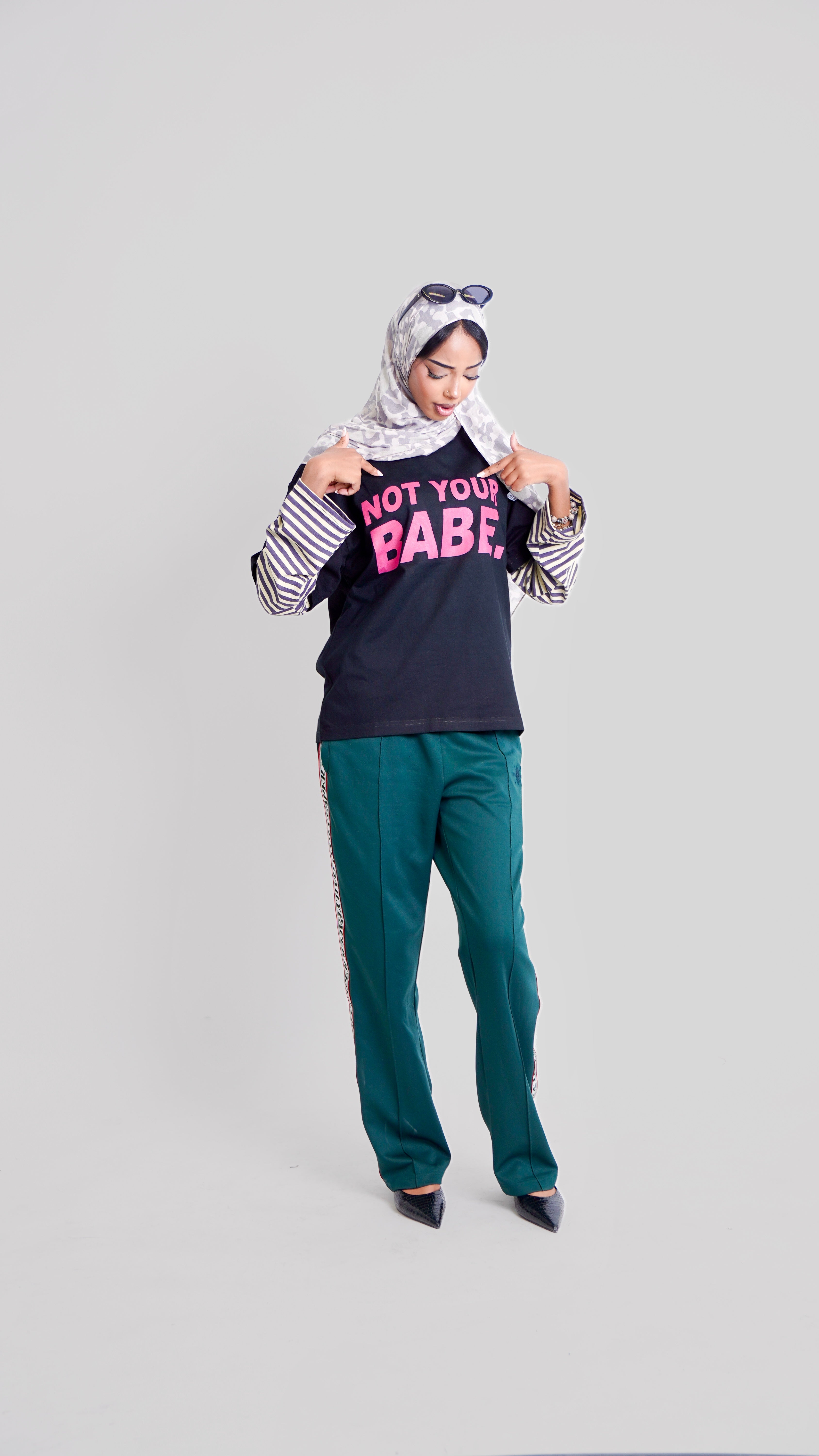 Not Your BABE tee in black (L)