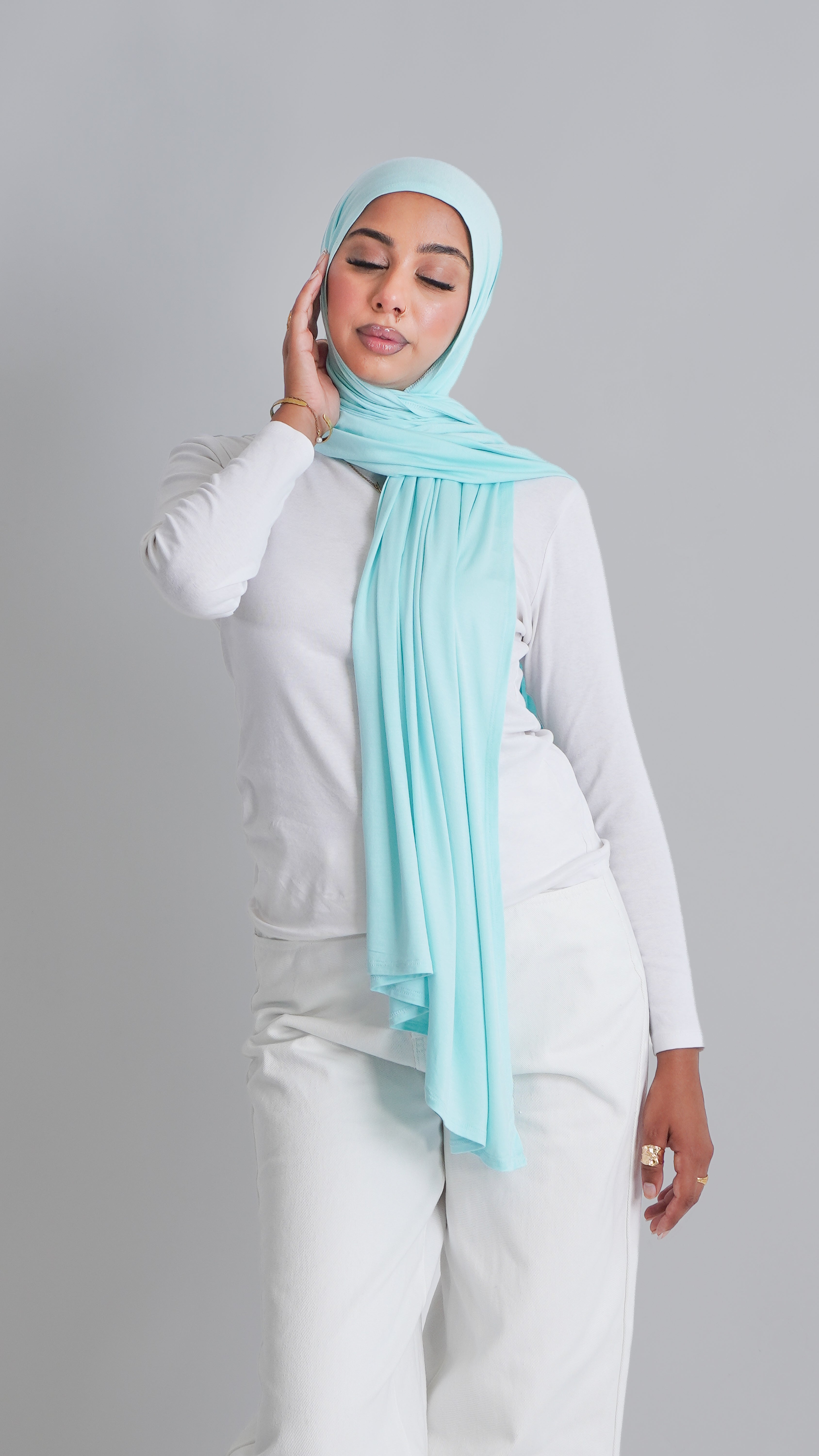 Turquoise Bamboo Jersey
