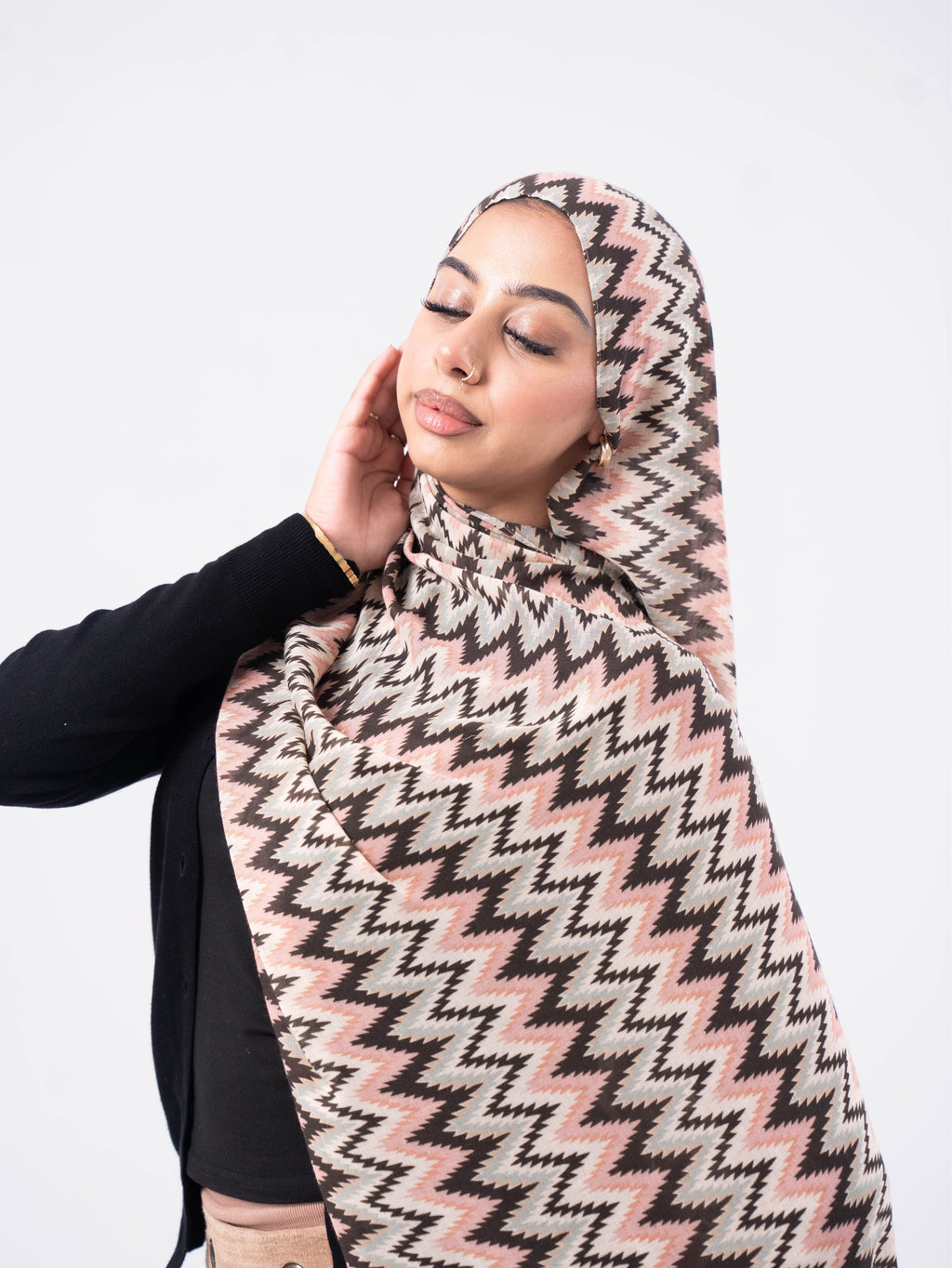 Chevron in Mocha Blush