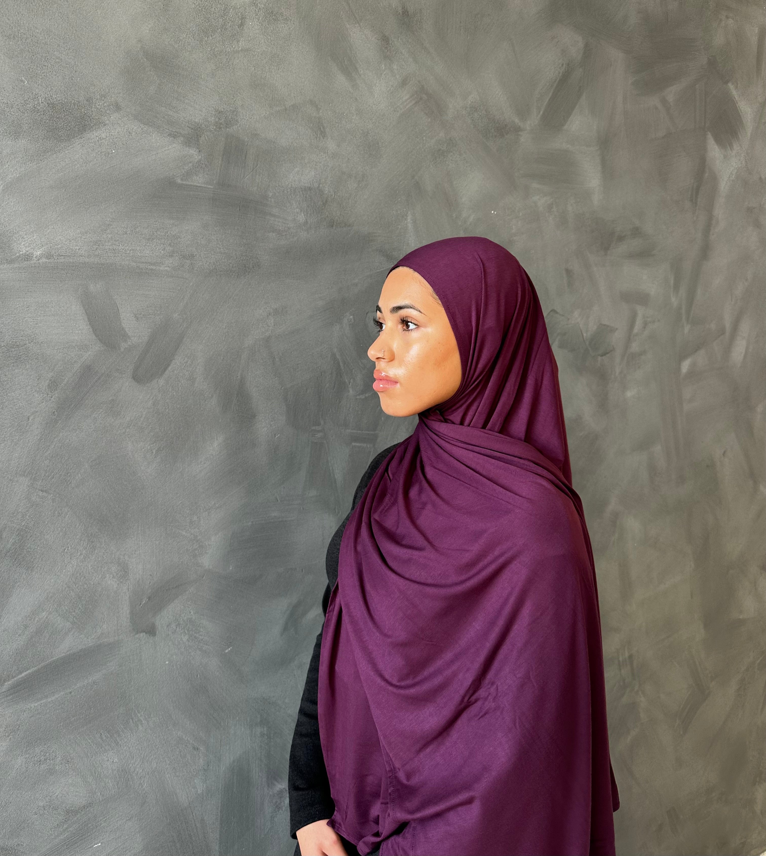 Purpina (Deep Plum) Bamboo Jersey