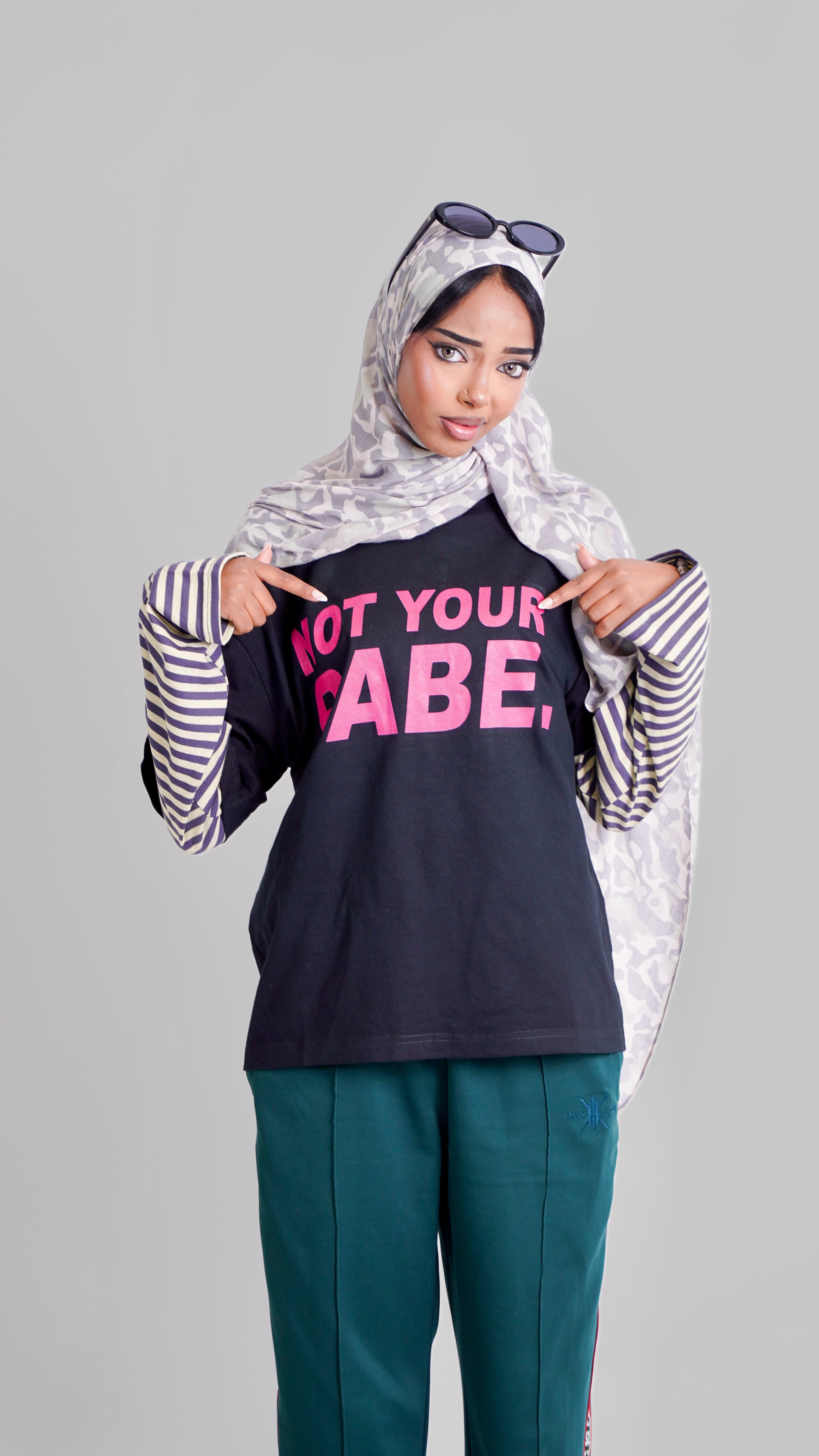 Not Your BABE tee in black (M)