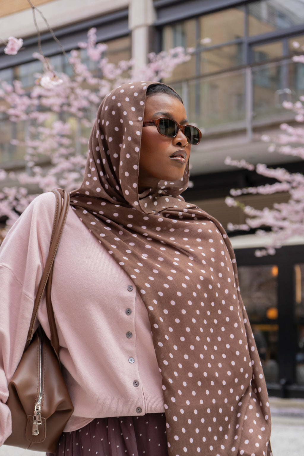Dottie in Chocolate Rose (brown and pink)
