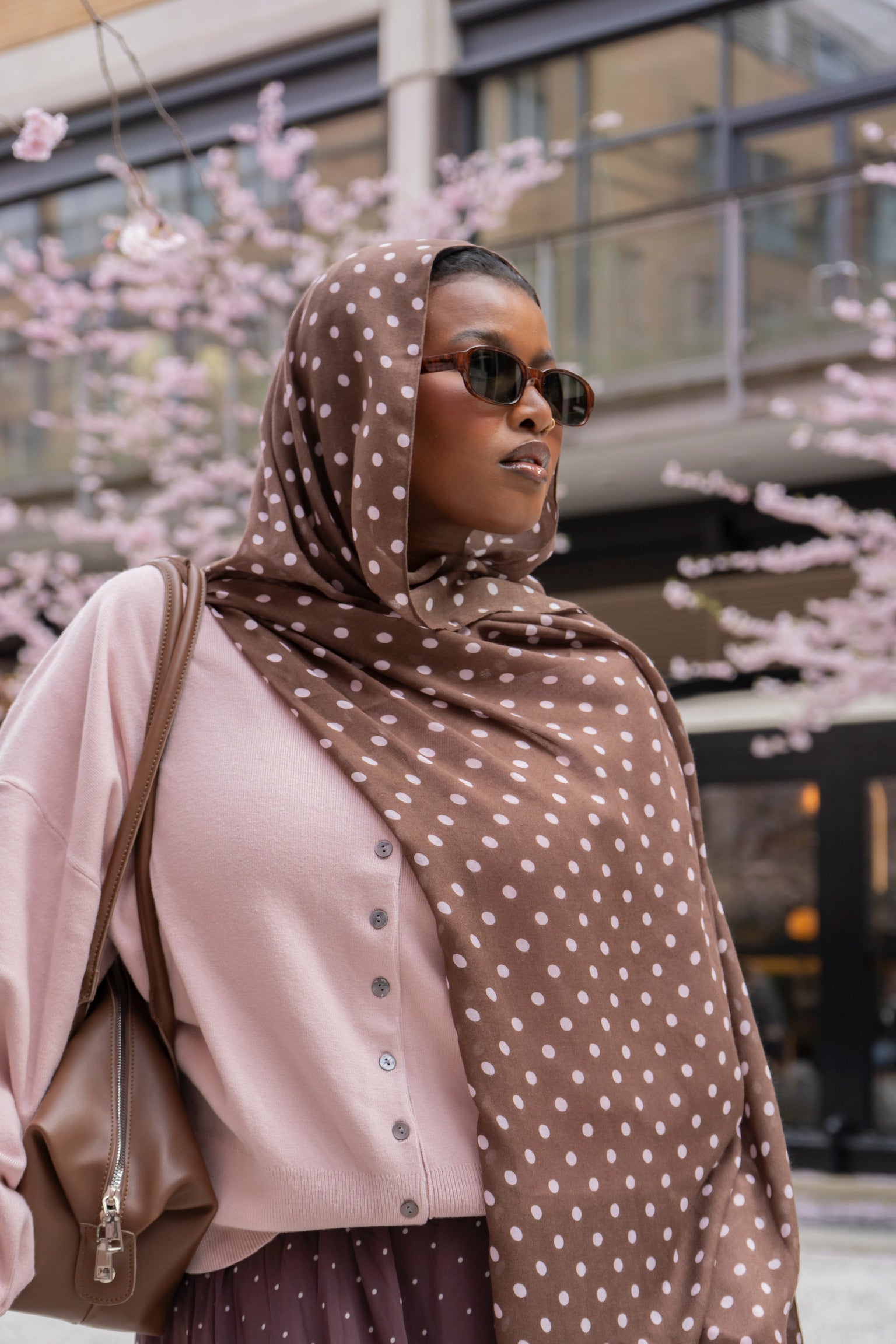 Dottie in Chocolate Rose (brown and pink)