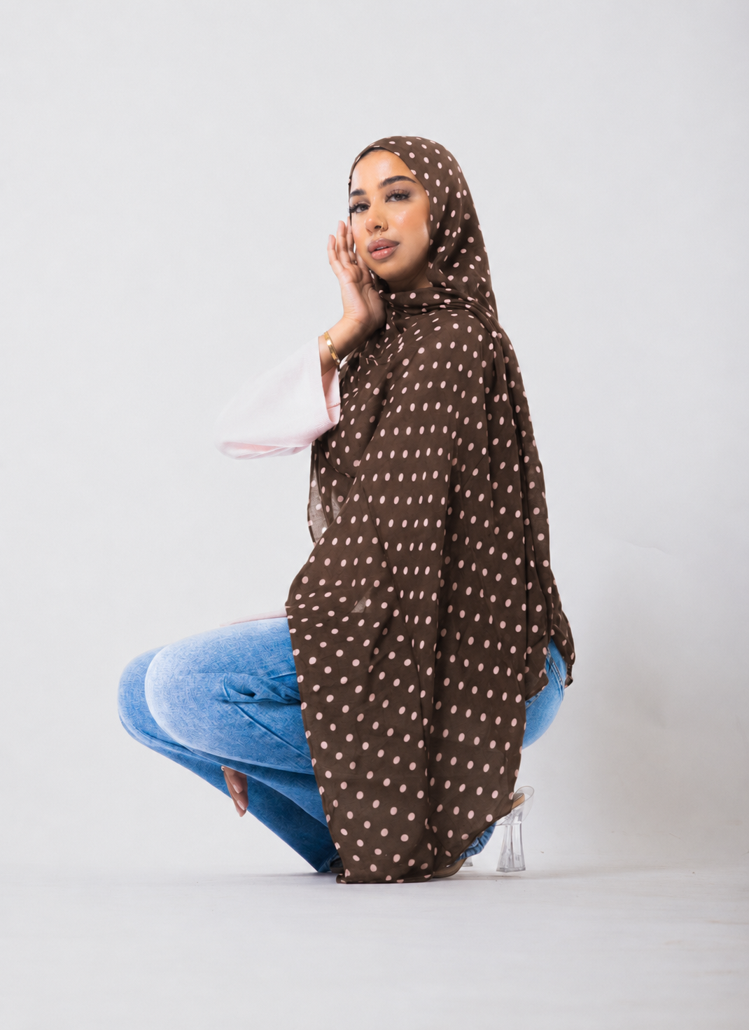 Dottie in Chocolate Rose (brown and pink)