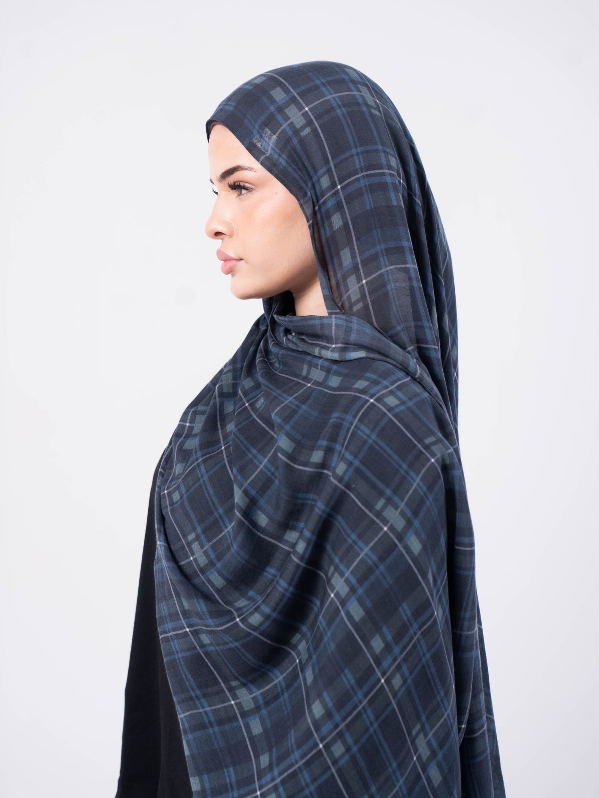 Navy Wash Plaid Modal