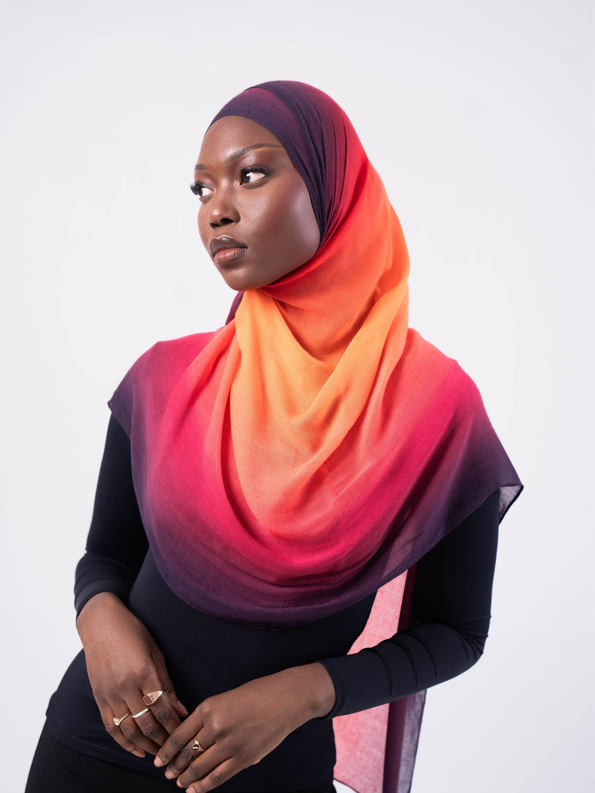 Deep Sunset Printed Modal